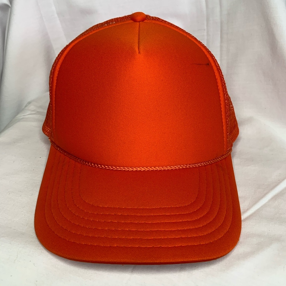 Bright Orange Netted SnapBack